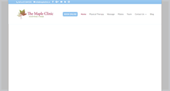Desktop Screenshot of mapleclinic.ie
