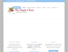 Tablet Screenshot of mapleclinic.ie